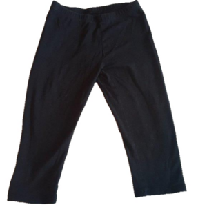 Faded Glory Girls Size Small 6-6x Black Capri Leggings